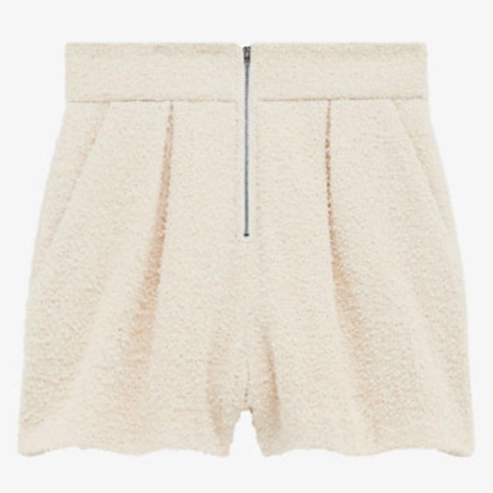 IRO Tweed High-Waisted Shorts NWT